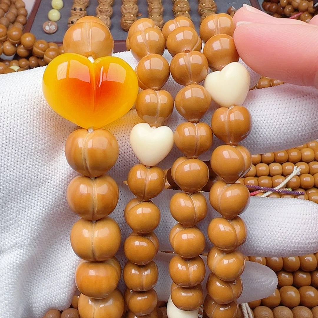 猴头核桃手串全品精工雕刻款屁桃