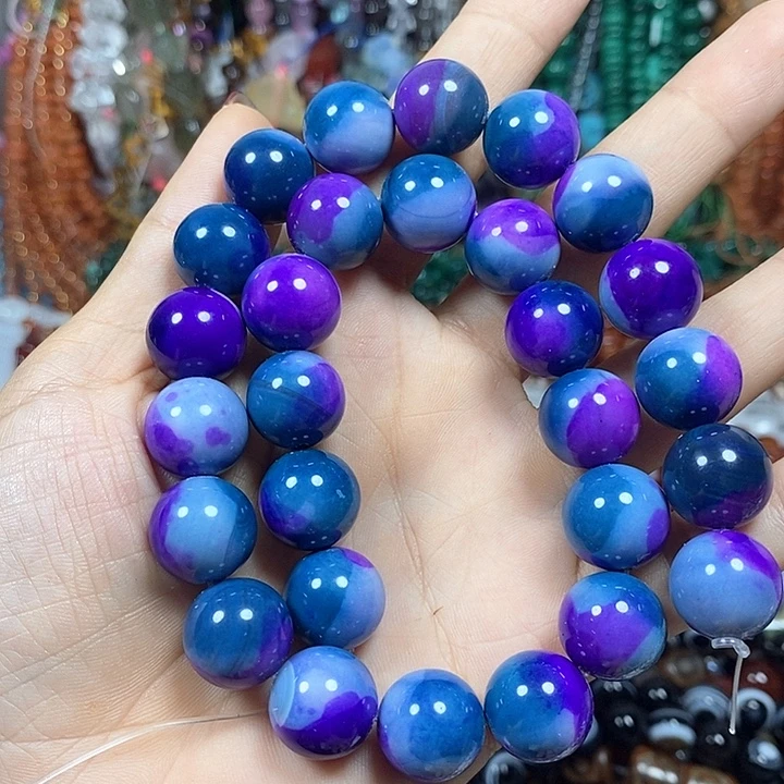 玛瑙/玉髓未镶嵌珠宝半成品地球玛瑙卡14mm