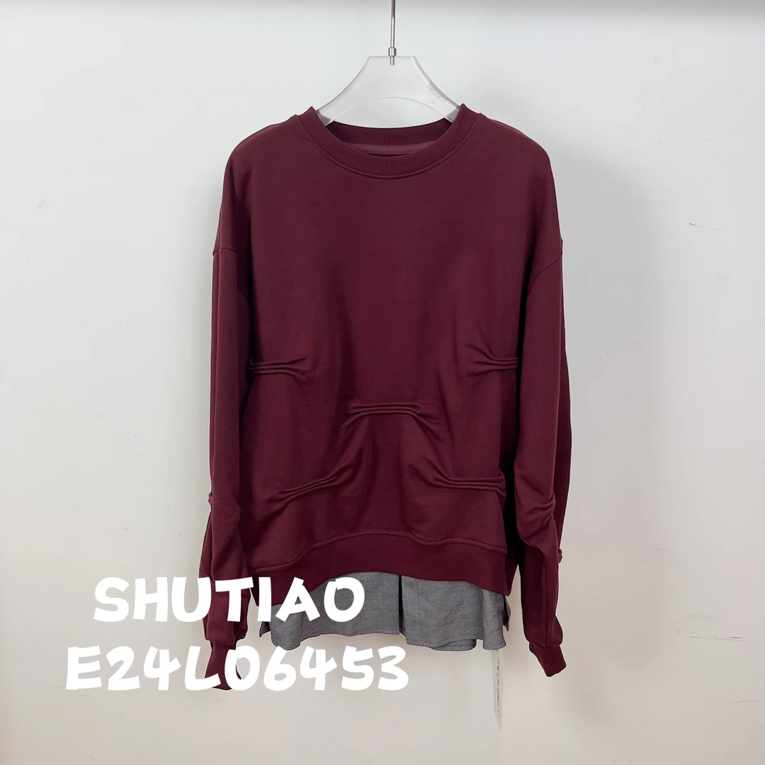 【SHUTIAO】2024秋冬：新款小众设计款卫衣E24L06453