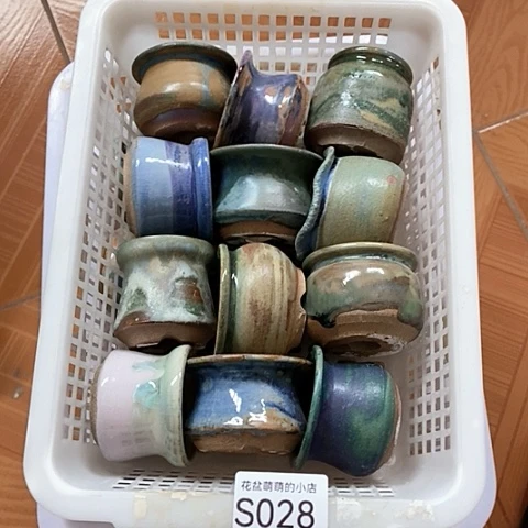 紫砂花盆028微瑕品口径4到5左右