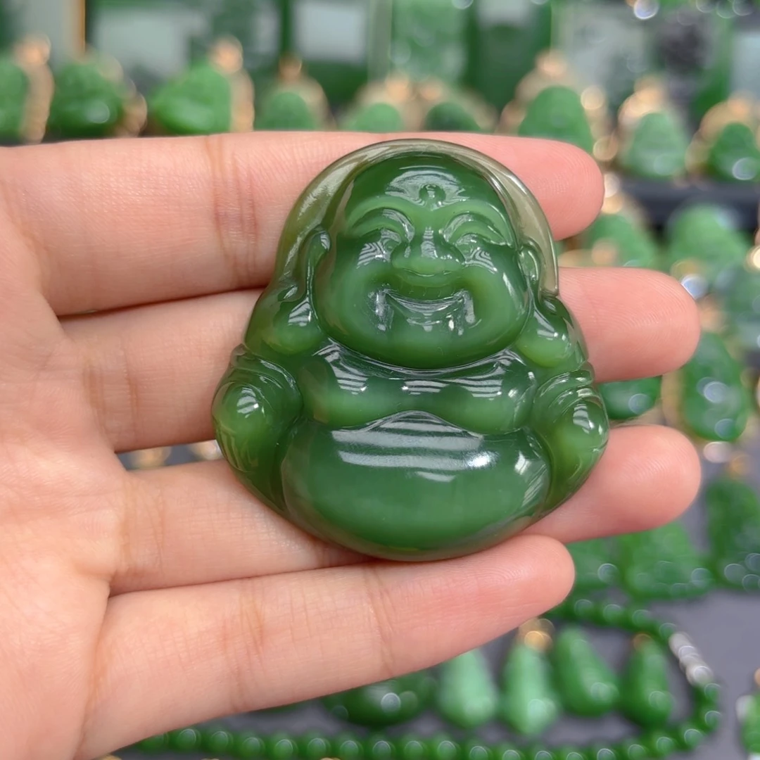 颈饰未镶嵌和田玉（碧玉）特价冰猫48m编绳，介意勿拍！