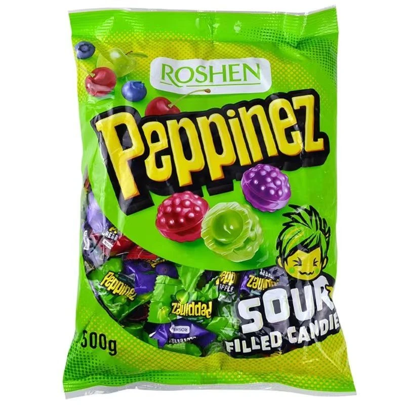 乌克兰进口爆酸什锦水果糖500克保质期至2026年7月3日