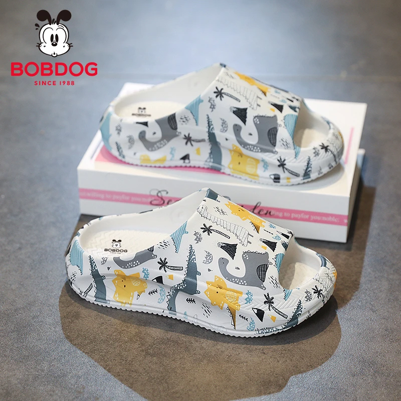 巴布豆儿童凉拖鞋夏季新款防臭大童家居防滑踩屎感外穿软底凉拖鞋