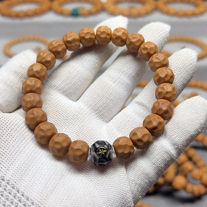 猴头核桃手串11哑光奶酪无相