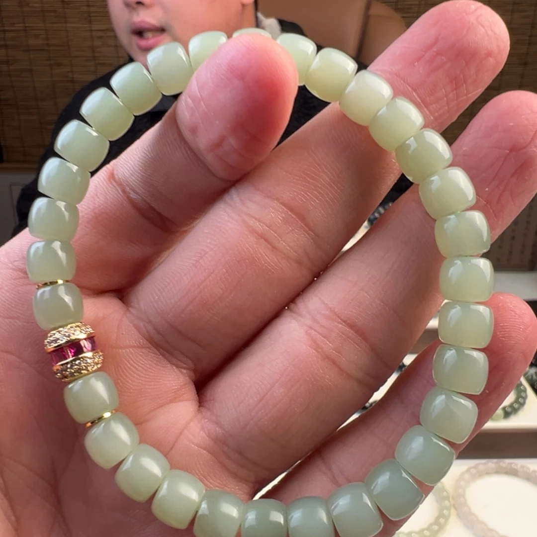 和田玉未镶嵌手链