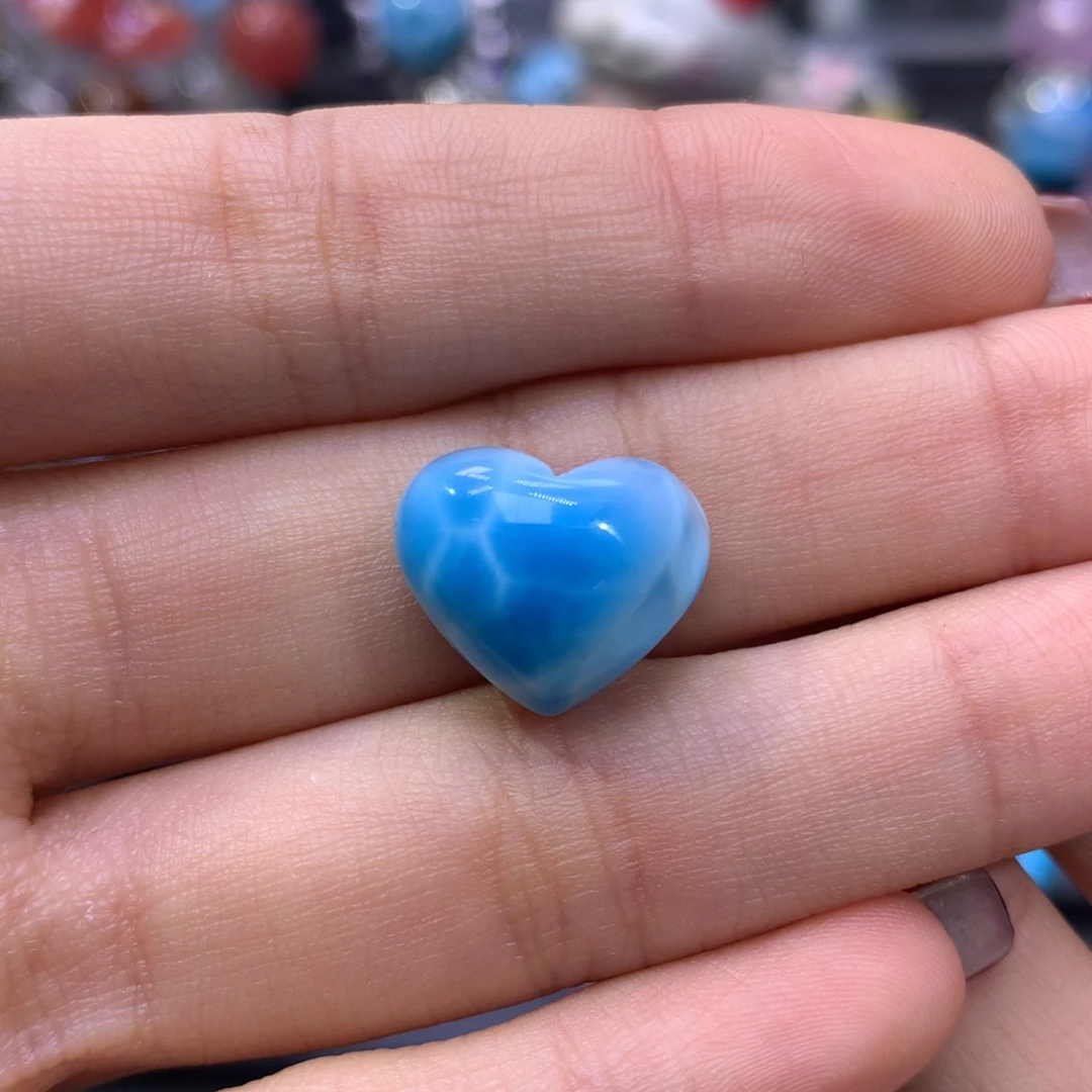 针钠钙石（海纹石）吊坠(不含链)银S925镶嵌不****名