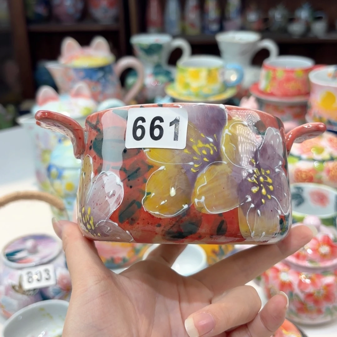 景德镇手绘高温釉下彩陶瓷茶具