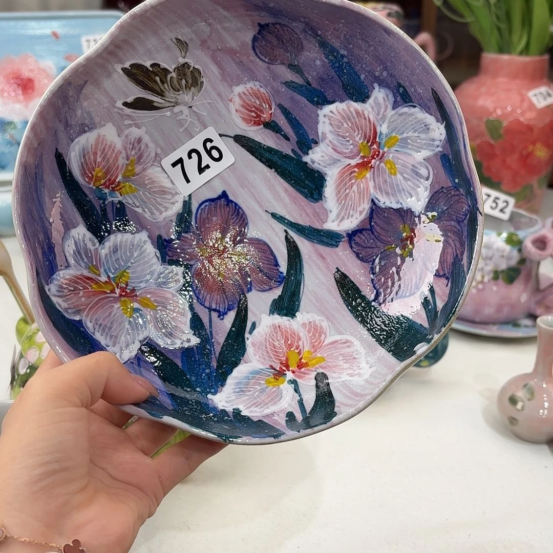 景德镇手绘高温釉下彩陶瓷茶具