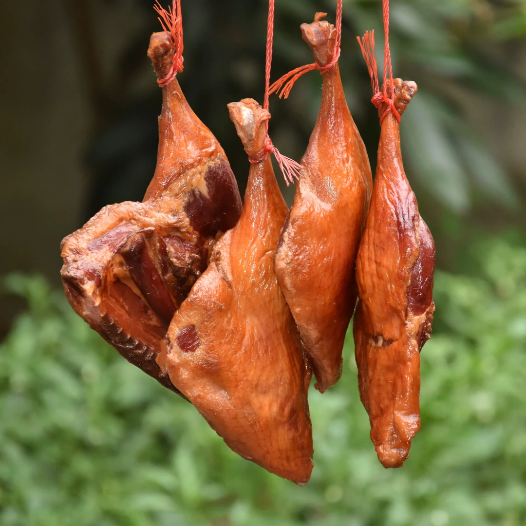 九尺特产烟熏鸭边腿2只400g