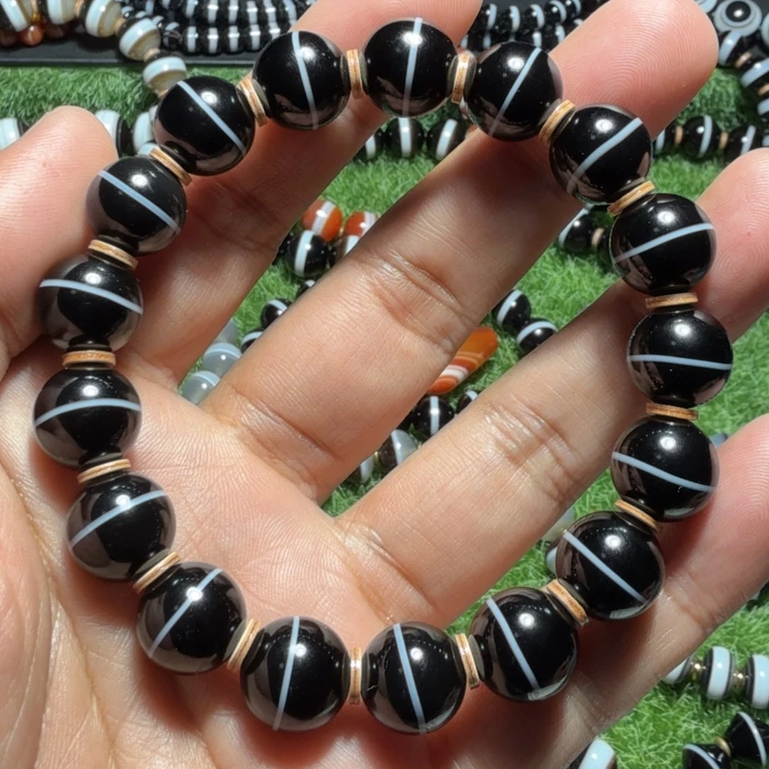 玛瑙/玉髓未镶嵌天然一线药师12