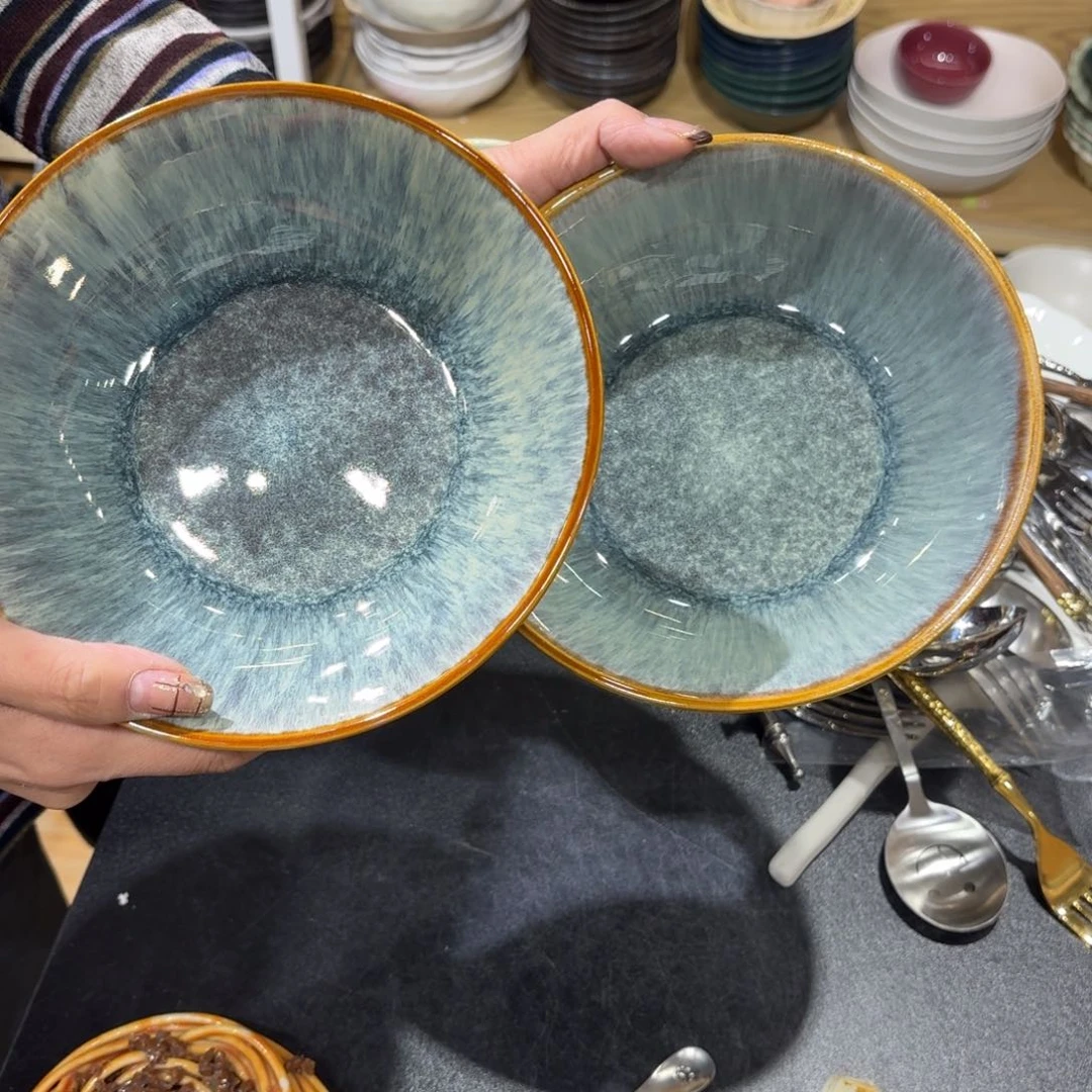 瓷两个7寸浅口碗两个两个