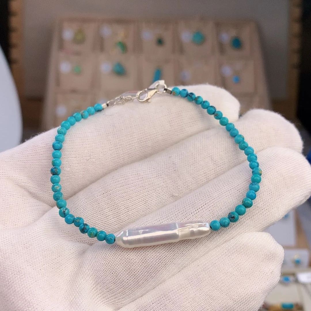 未镶嵌绿松石手链