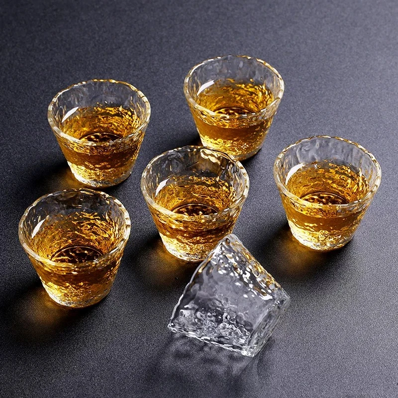 【六只装】冰露杯玻璃小茶杯家用玻璃杯透明功夫杯主人杯轻奢茶桌