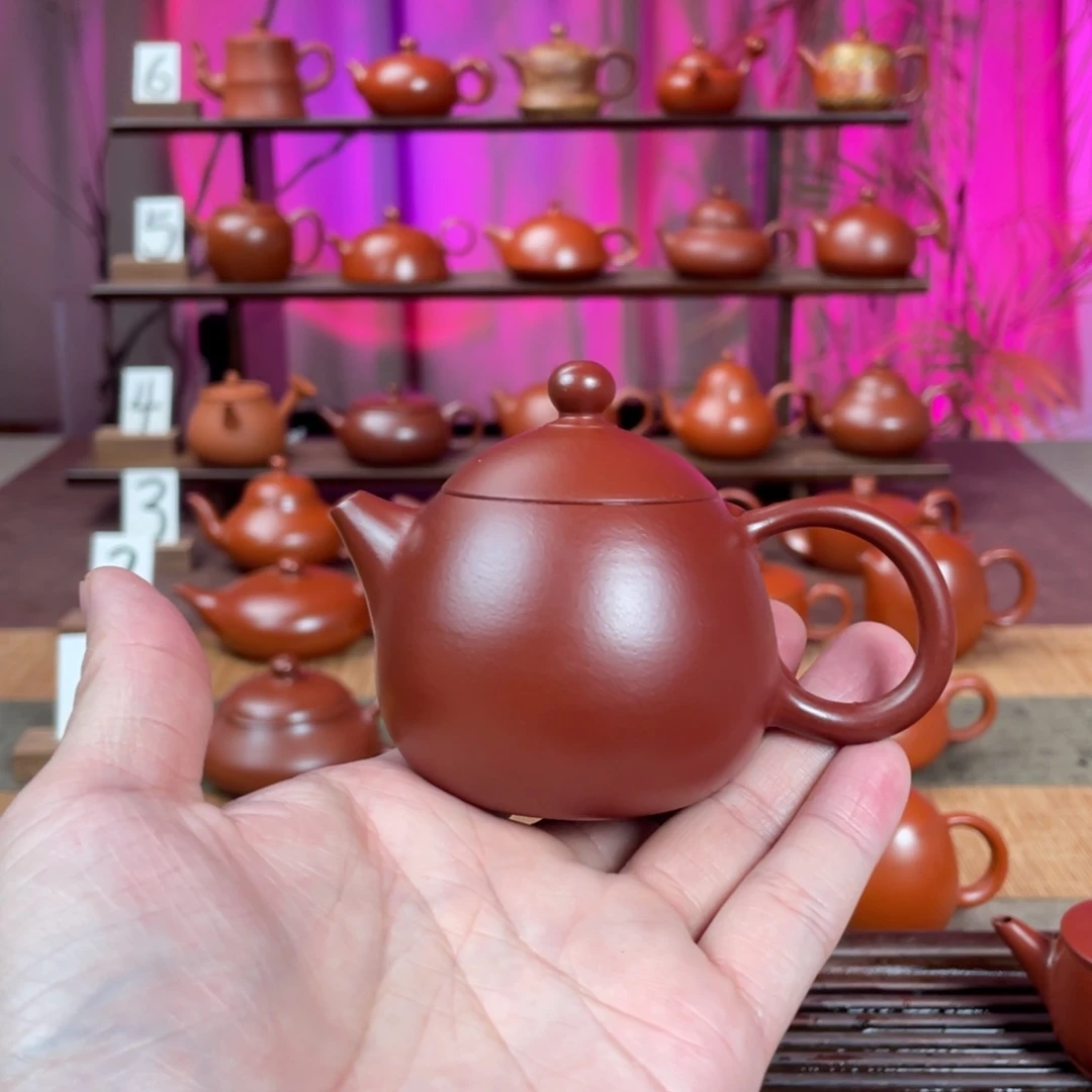 ****_紫砂茶壶朱泥龙蛋100cc