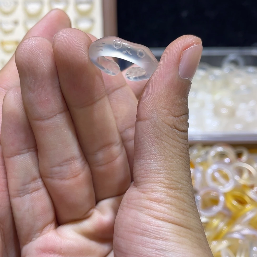 玛瑙/玉髓合金戒指46号港15