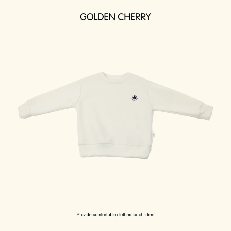 5【Golden cherry】儿童小帆船纯色休闲卫衣QDD082