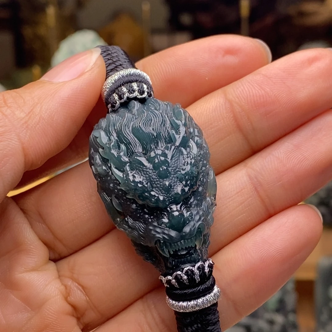 ****哥翡翠未镶嵌手链福利品，买断不退不换