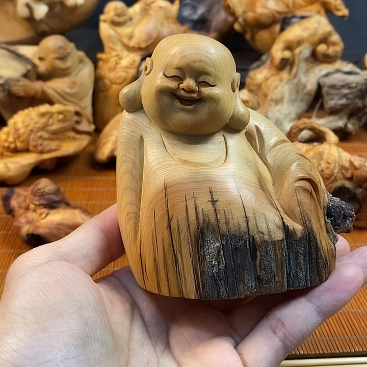 柏木（崖柏）弥勒佛