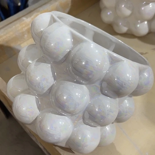 多肉绿植陶瓷花盆9.9包邮，有孔