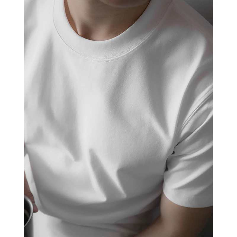 【棉中贵族】科技云朵棉爽滑短袖T恤夏季抗皱速干圆领男透气打底衫