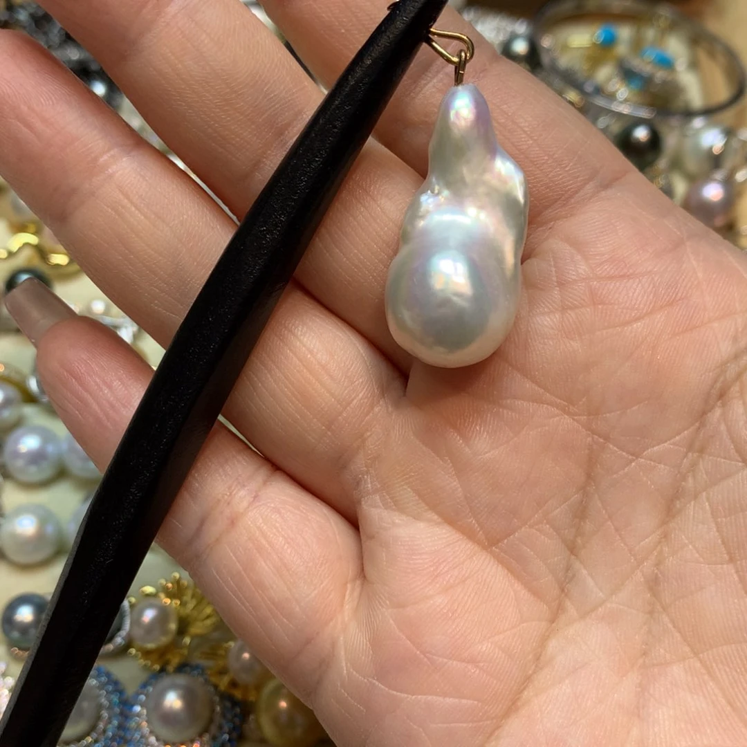 淡水珍珠发饰未镶嵌