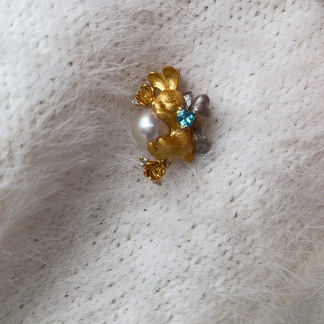 银S925镶嵌吊坠(不含链)海水珍珠