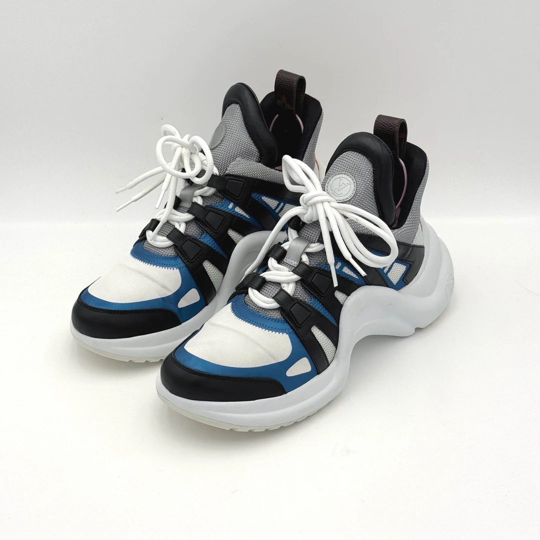 95新 LouisVuitton/路易威登 Archlight 黑蓝老爹鞋/38码/DM1985