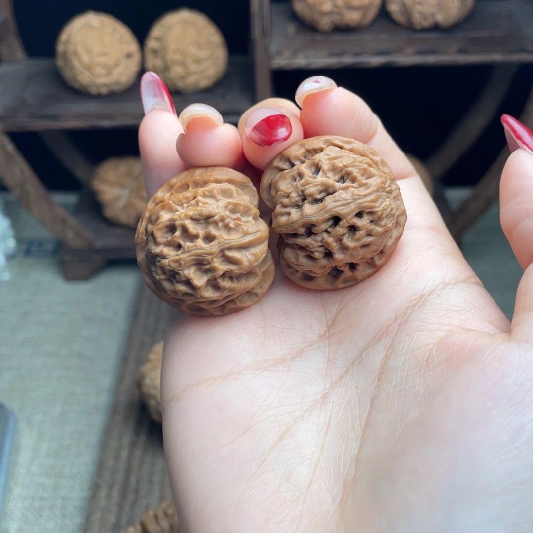 文玩核桃吊坠苹果园32 全品白茬精配