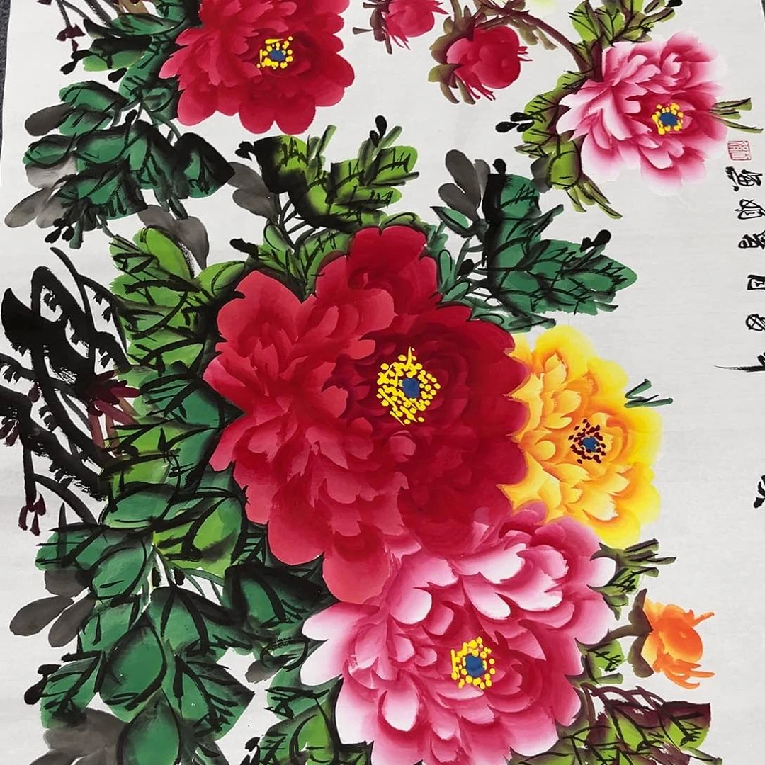 国画国画老师手绘作品