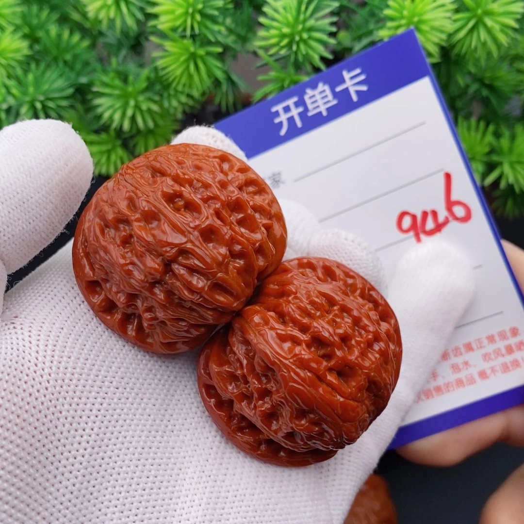 文玩核桃把件40磨盘946