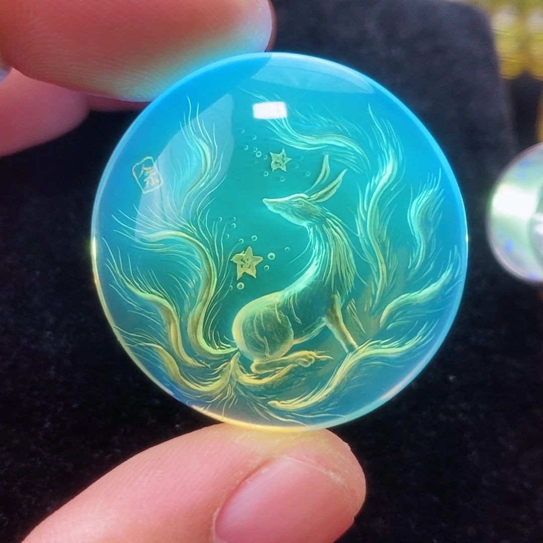 【闪购商品】蓝珀颈饰未镶嵌蓝珀阴雕