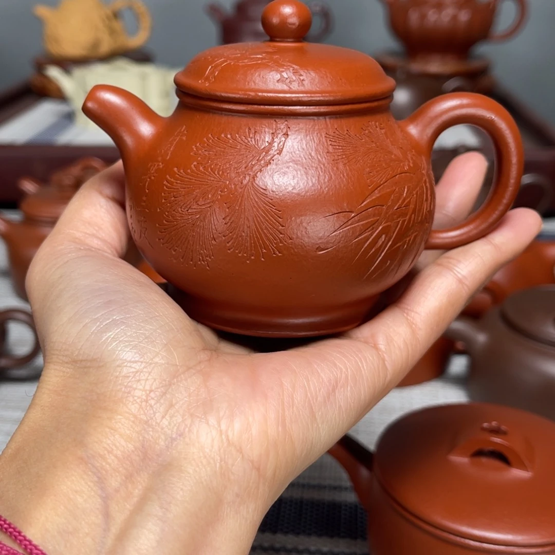 紫砂茶壶随*飘全手工潘160cc