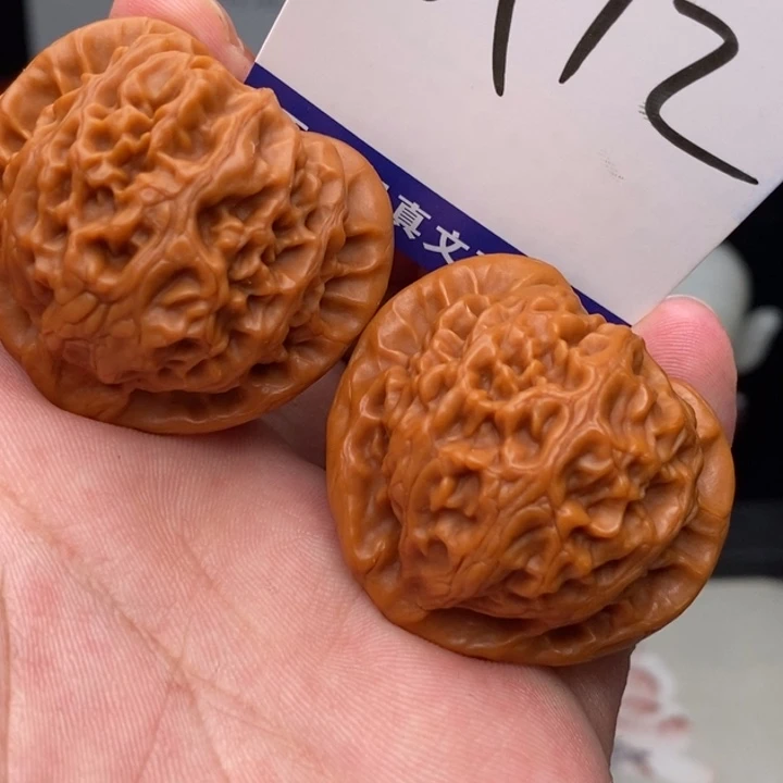 桃核吊坠文玩核桃把件宫灯39