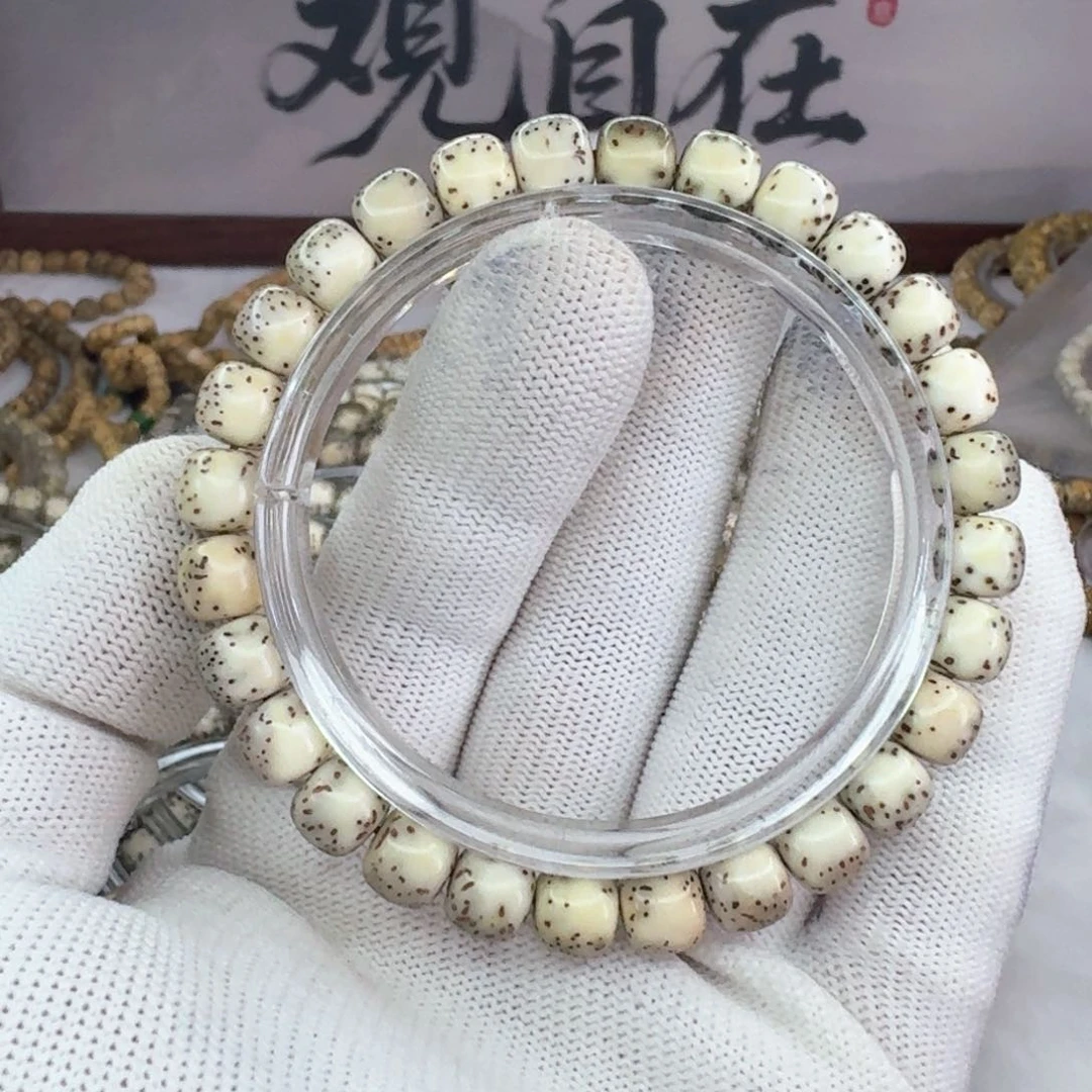 手串星月菩提8×7河豚  灰背  847