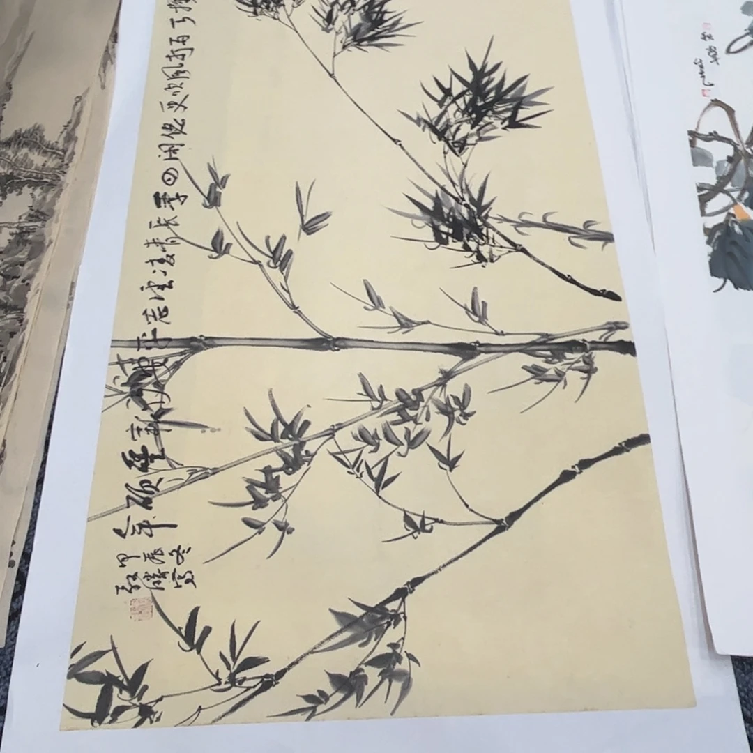 国画四尺花鸟作品m