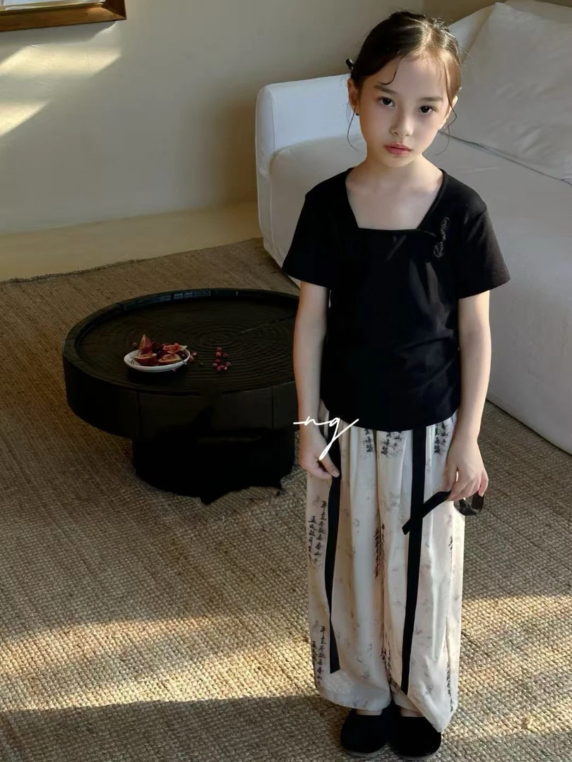 23030高端潮流时尚百搭休闲童装时尚休闲裤B7-5-4黑A10-1-3