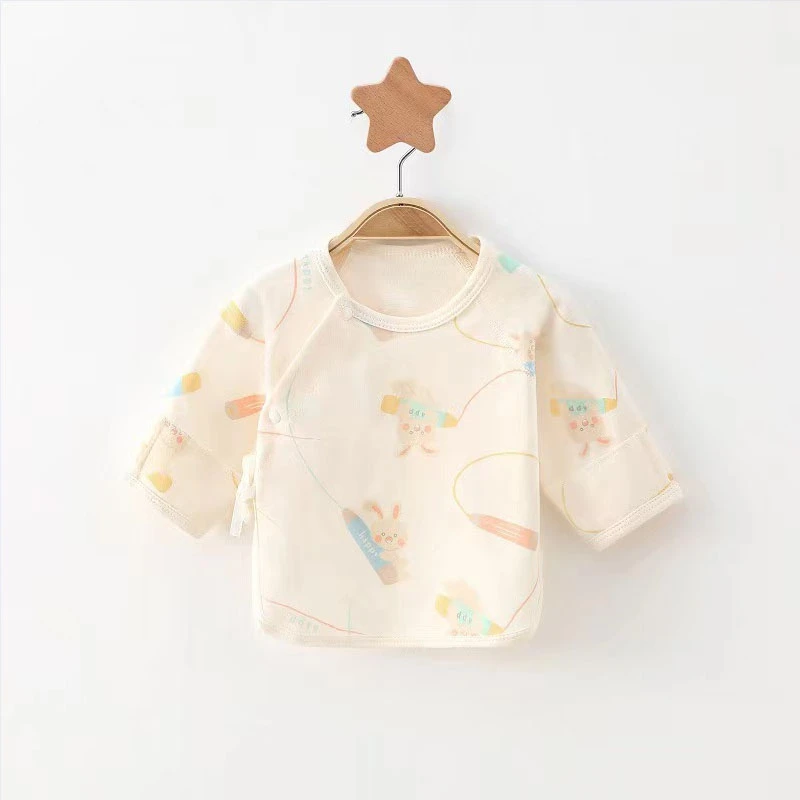 新生儿半背衣纯棉刚出生宝贝衣服