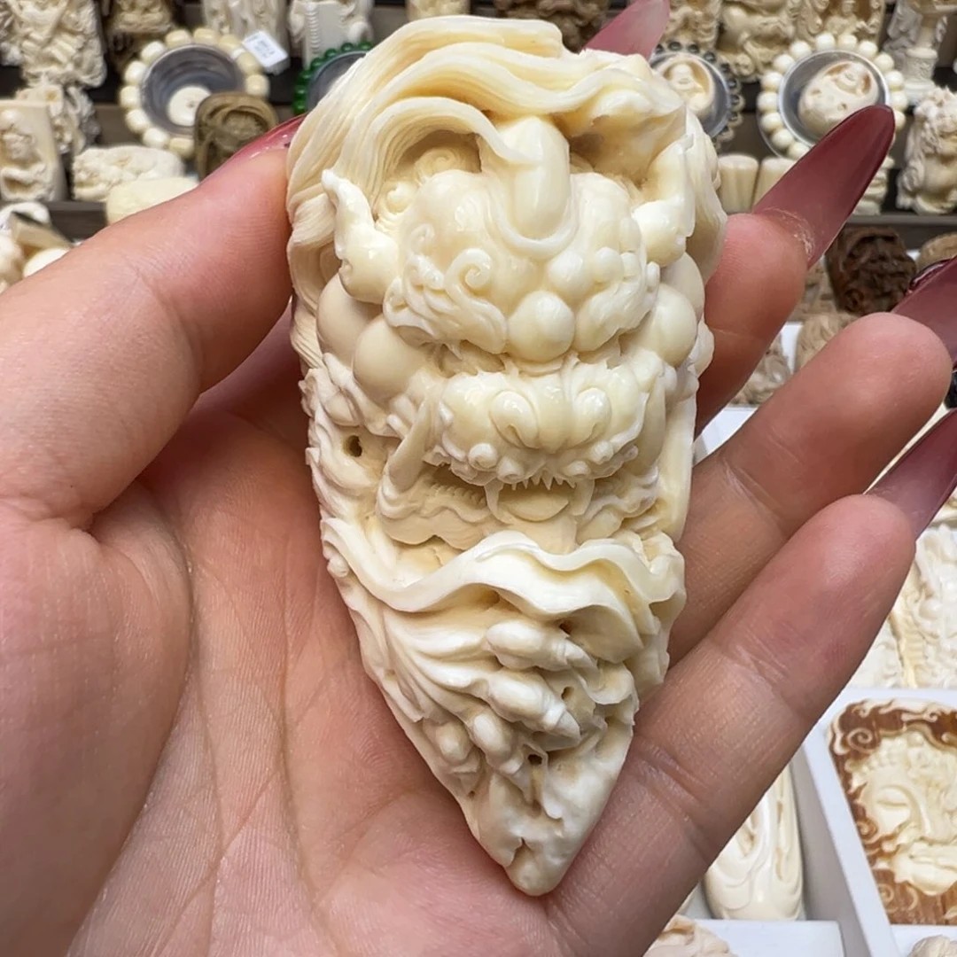 白玉菩提吊坠平****凡猛犸
