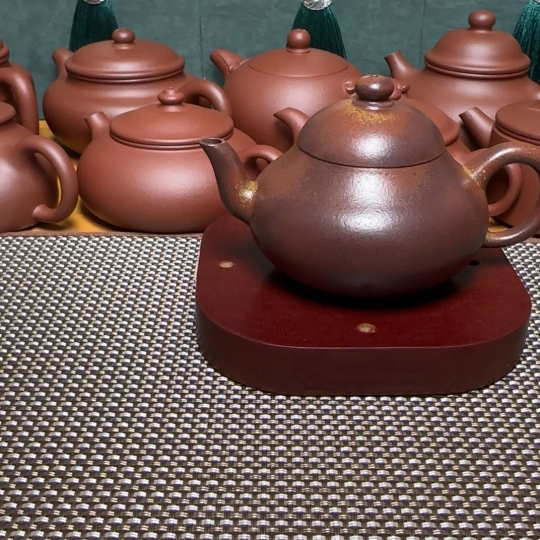 渡***己茶壶紫砂底槽清柴烧梨形壶170ml