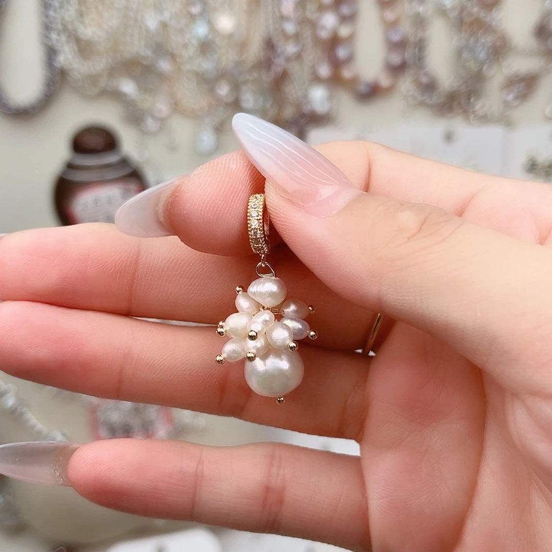 未镶嵌淡水珍珠耳饰