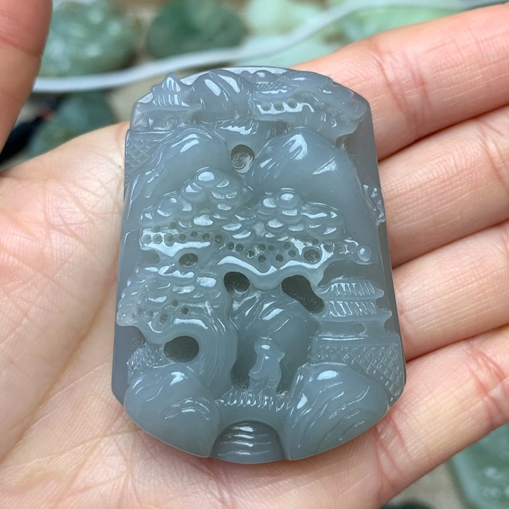 和田玉未镶嵌颈饰