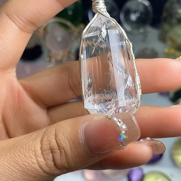 水晶摆件未镶嵌吊坠