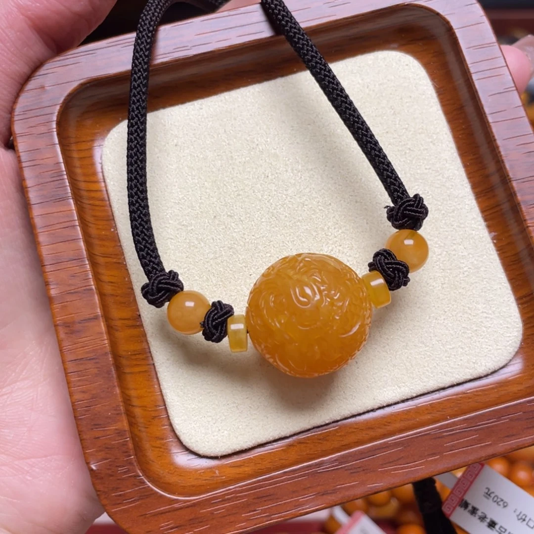 蜜蜡颈饰未镶嵌项链
