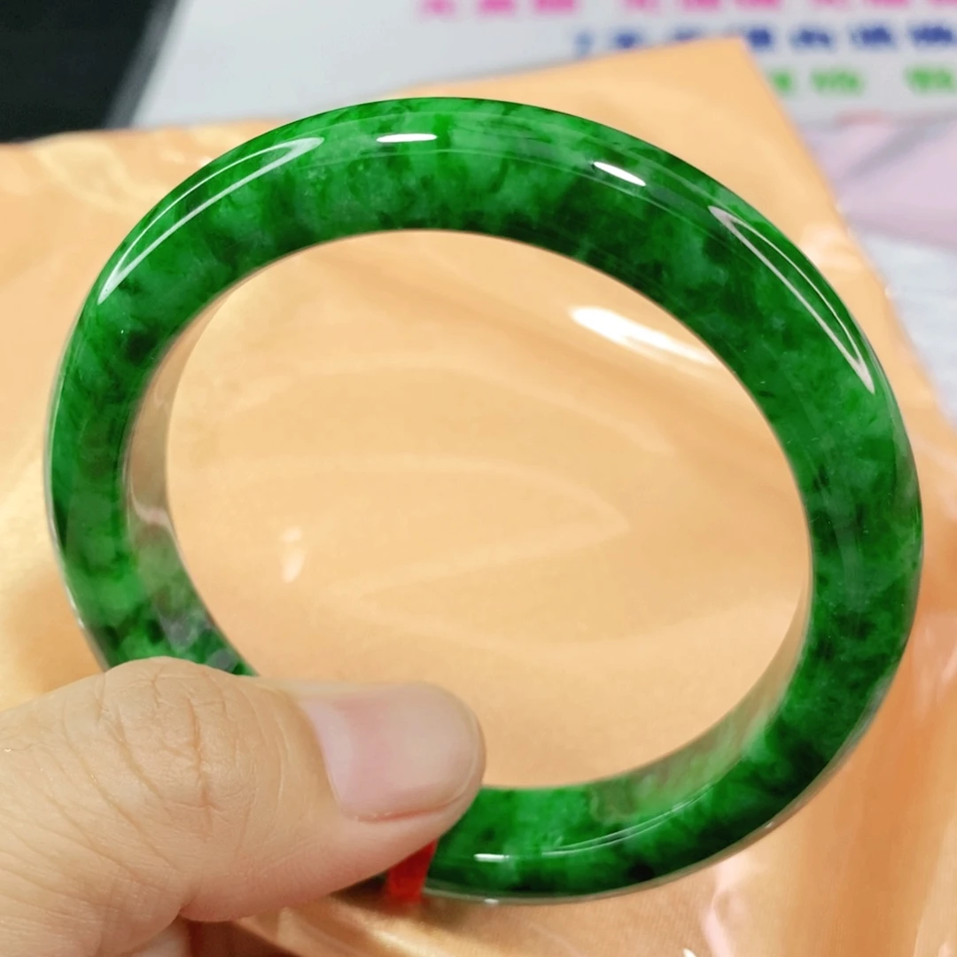 未镶嵌手镯翡翠54.3圈口毕业高货
