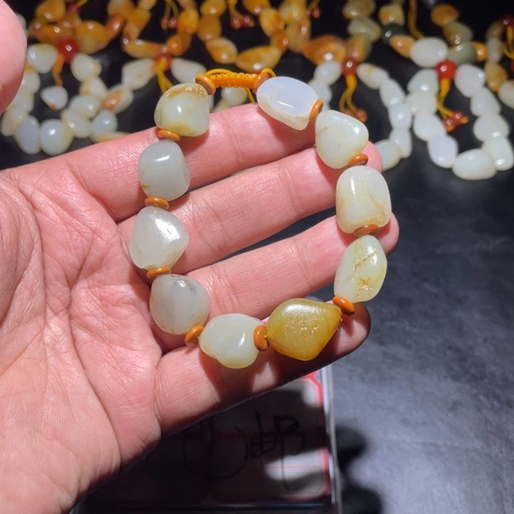 天然和田玉籽料手链