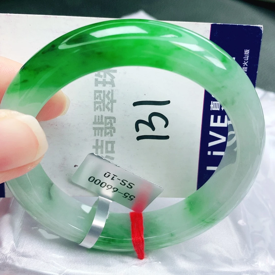 翡翠未镶嵌手镯缅甸天然A货翡翠手镯