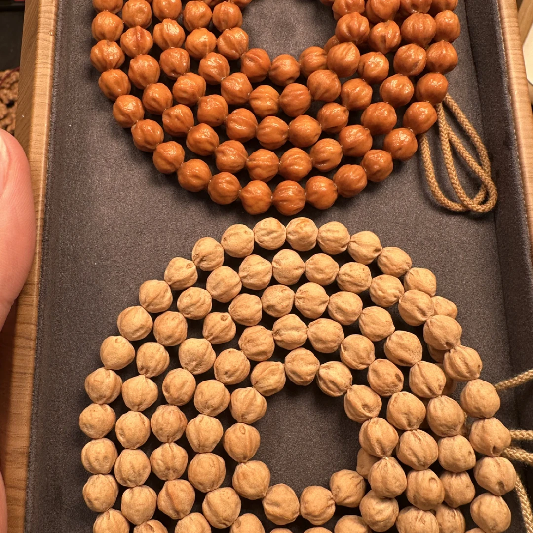 热振柏香籽原桩莲花龙脊《红日》高油高密长串108
