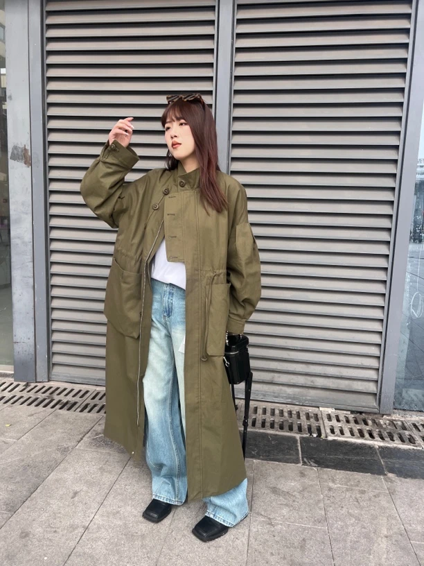 韩风时尚潮流休闲风衣