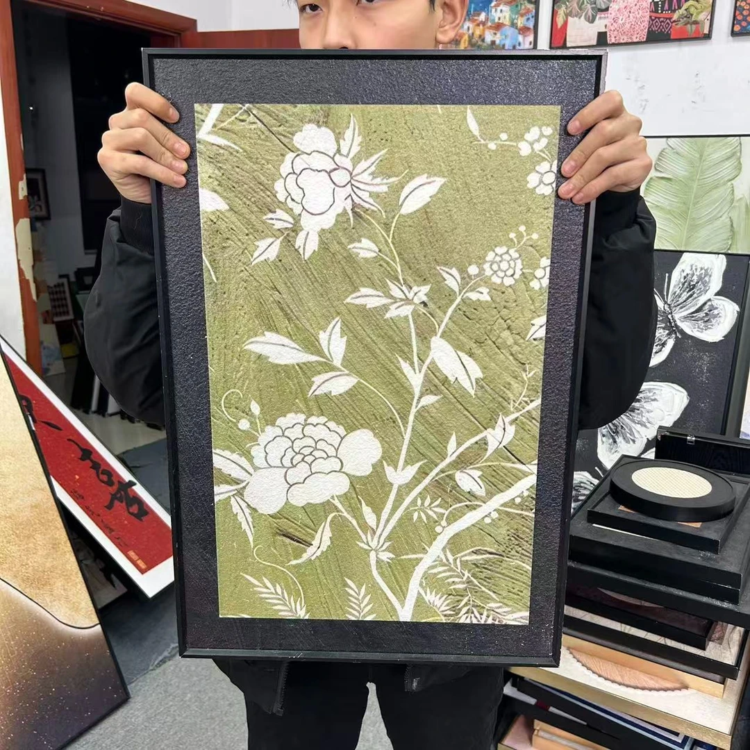 法式复古小众艺术客厅沙发背景墙餐厅玄关挂画5070