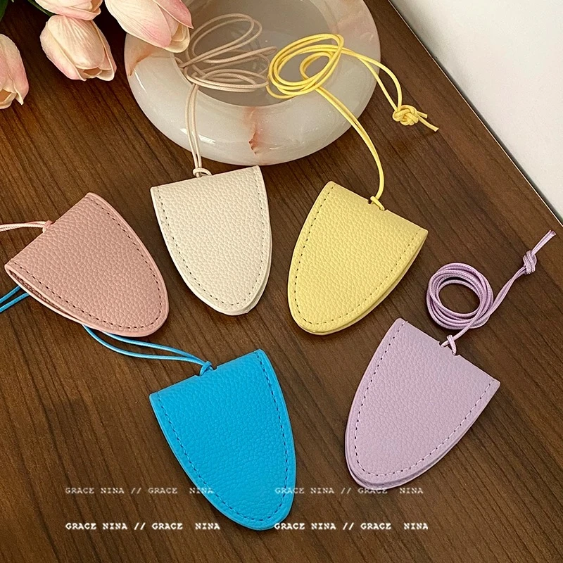 磁吸皮革眼镜夹挂脖配饰